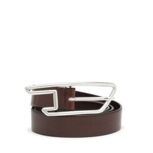 3cm leather belt with D-logo buckle