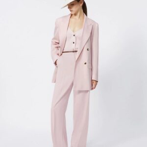 breasted wool, mohair and silk blazer