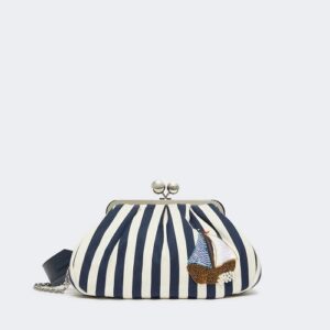 Medium striped cotton Pasticcino bag