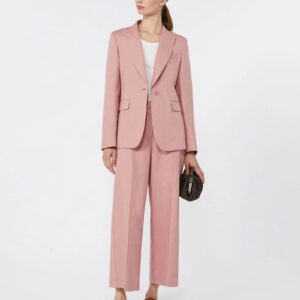 Linen and cotton canvas blazer