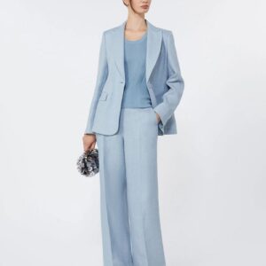canvas blazer - Light blue